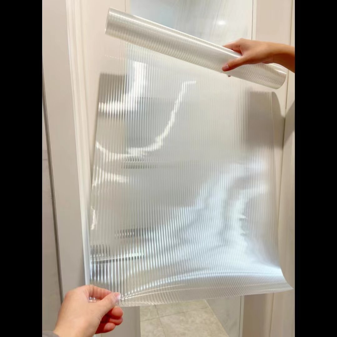 3D Reeded Glass Pattern Film house windows door living room glass film privacy protection PET decorative films
