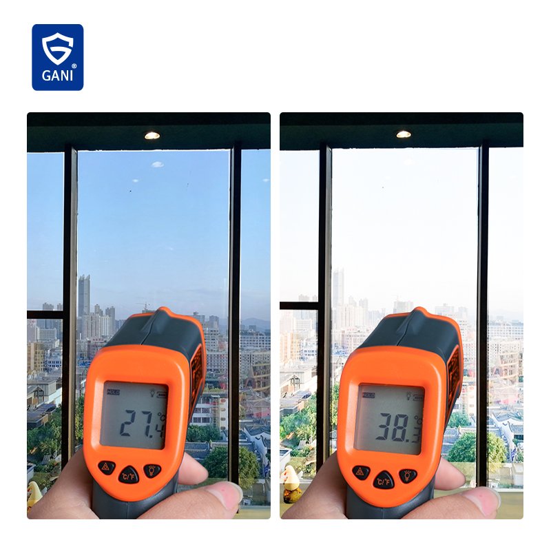 Cooling Glass Film Decorative PVC SELF-ADHESIVE One Way Mirror Privacy Window Film