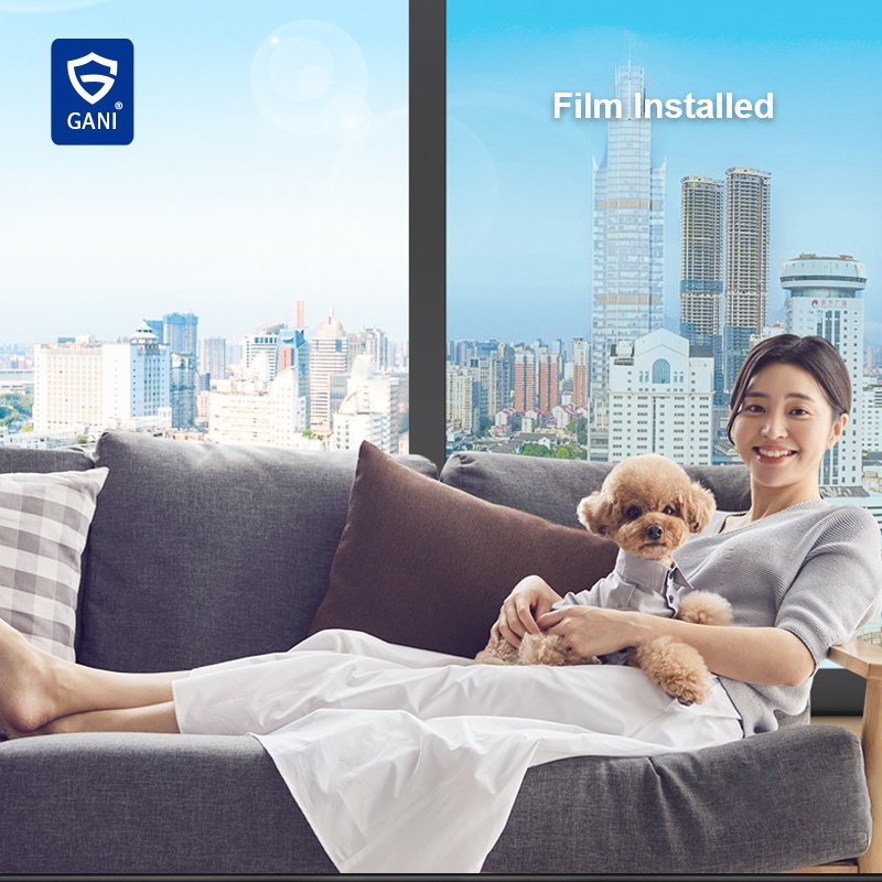 Cooling Glass Film Decorative PVC SELF-ADHESIVE One Way Mirror Privacy Window Film