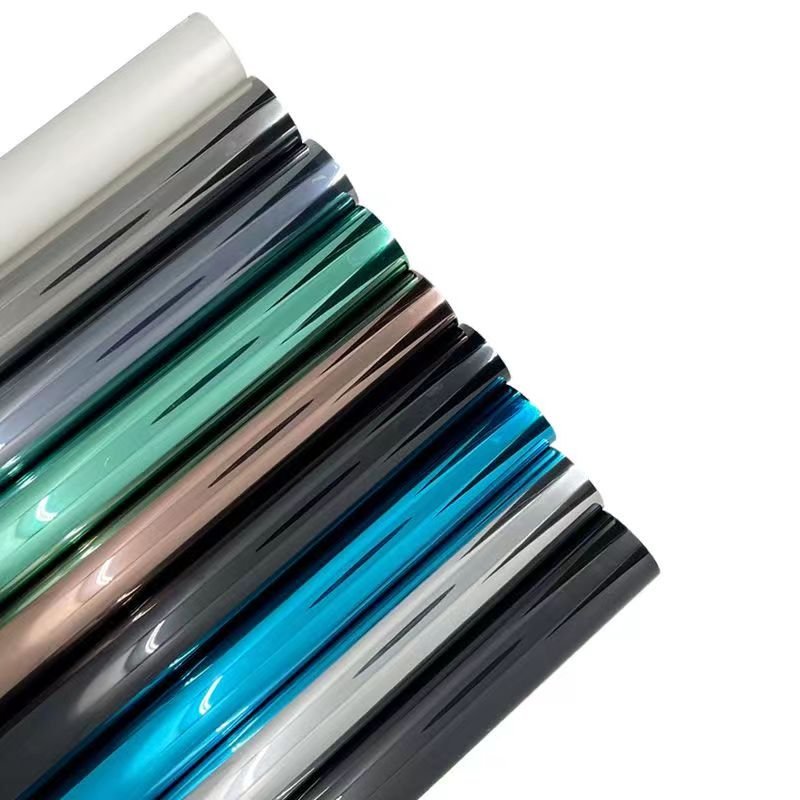Black Silver 5% 15% 35% 50% VLT Privacy Protection One Way Mirror Window Film Glass Tint Heat Control UV Block Solar Mirror Film