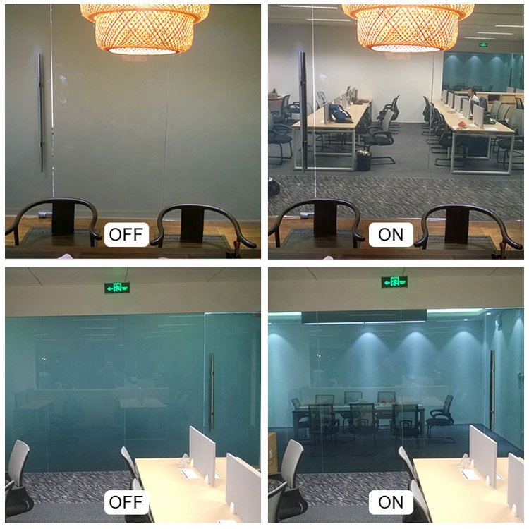 Privacy Tint Glass Pdlc Smart Dimming Glass For Building Electronic Window Film Tint Switchable Smart Pdlc Film Roll For Glass