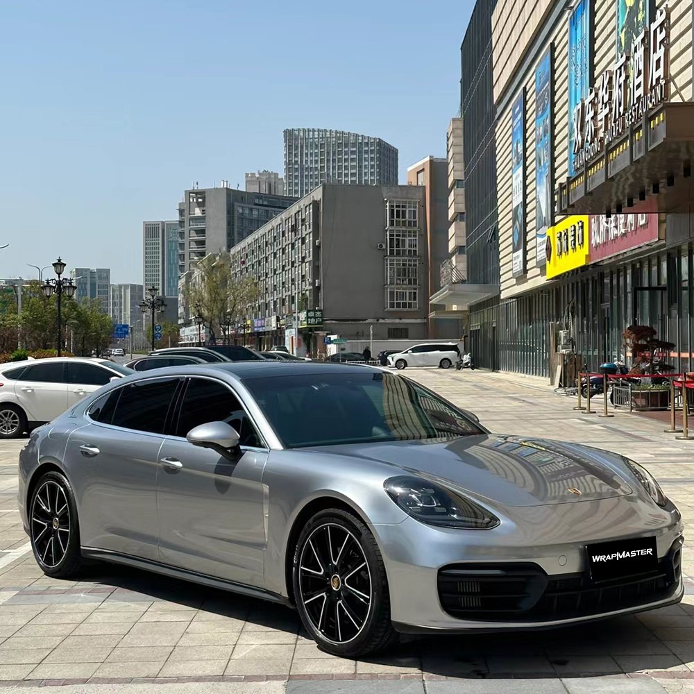 WRAPMASTER Self Healing Glossy metallic GT Silver PET Liner self healing PPF Paint Protect Film car wrap