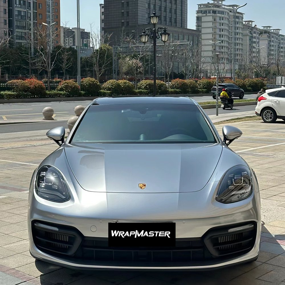 WRAPMASTER Self Healing Glossy metallic GT Silver PET Liner self healing PPF Paint Protect Film car wrap