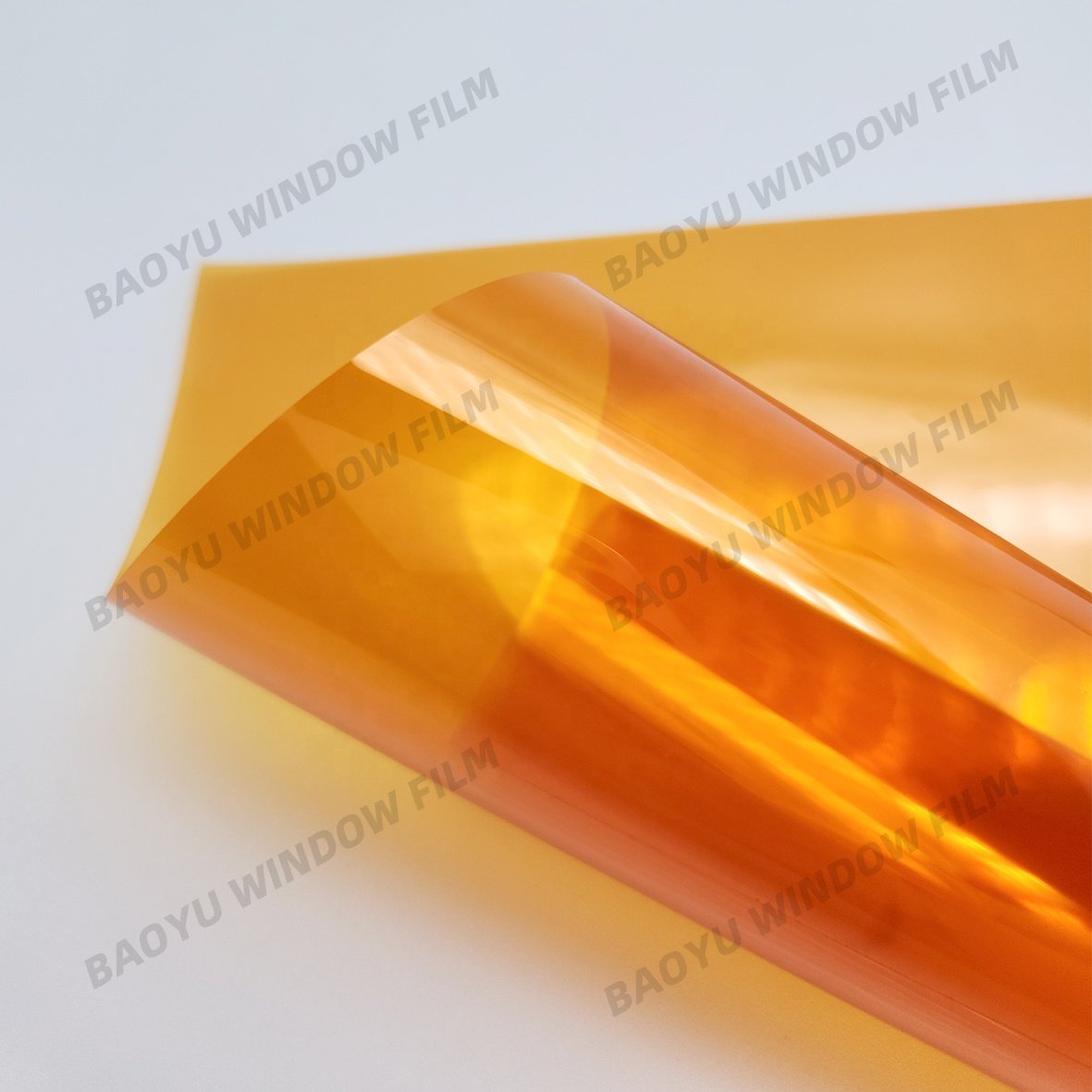 home office colorful Block UV transparent color film Middle Orange Beautiful Decorative film