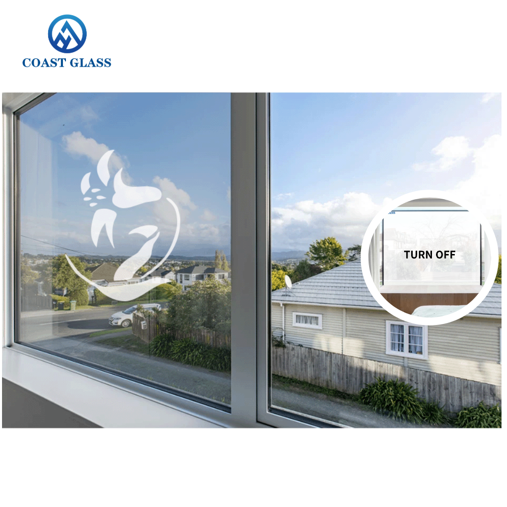 PDLC Film Smart Electric Magic Glass Classic Laminated Smart Film For Smart Window Intelligent Glass Windows Privacy