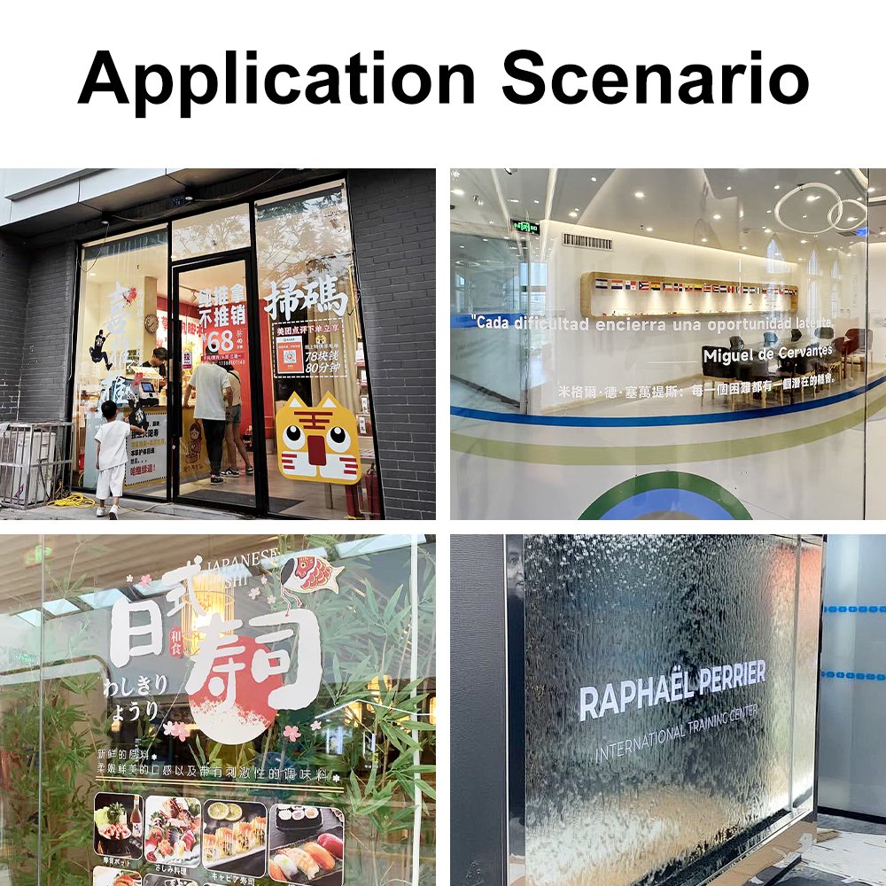 Transparent film anti-static flexible transparent self-adhesive film outdoor advertising PVC film