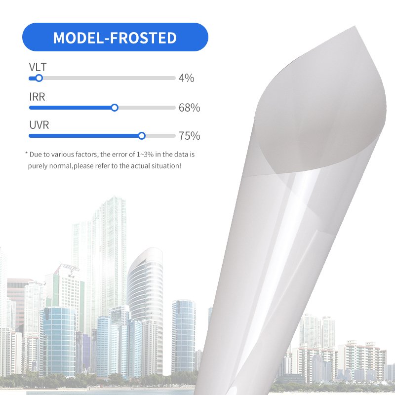 Self Adhesive Frosted Window Glass Film Privacy Vinyl Film Frosted Glass Decorative Sticker