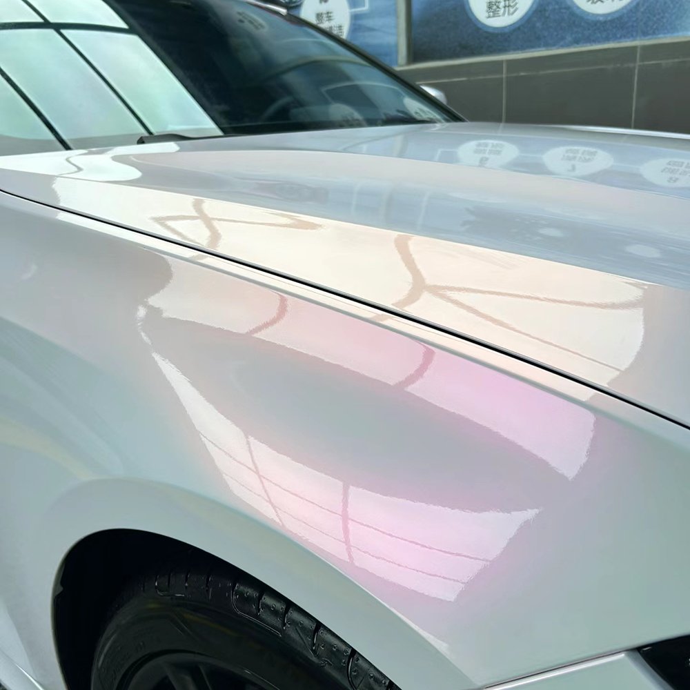 WRAPMASTER PET Self Healing Flower Pearl Pink Car wrap Vinyl PPF Paint Protect Film