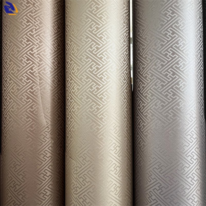 New Arriving Not Self-Adhesive Plain Metallic PVC Film Decorative Films For Furniture PVC Foil PUR Laminating Film manufacturer