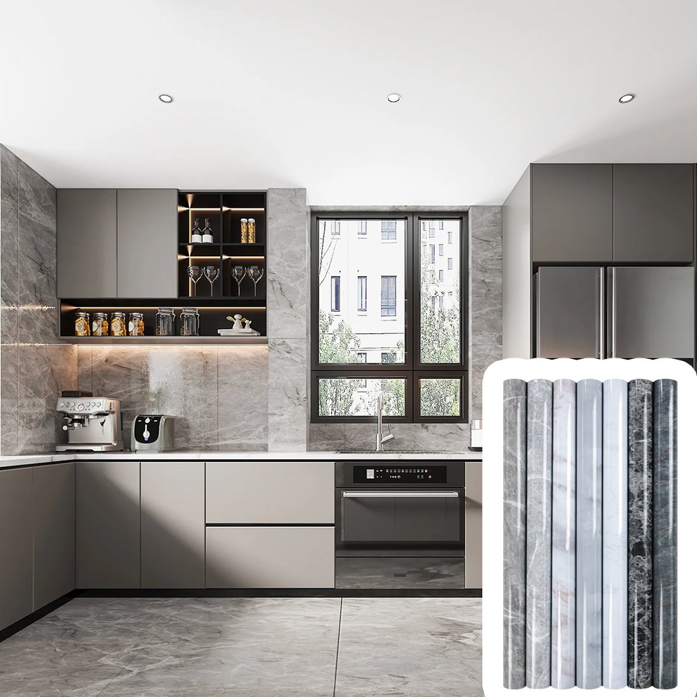 MANLEE Samples in stock PETG decorative films PET furniture MDF floor door cabinet wood panel wall board lamination plastic film