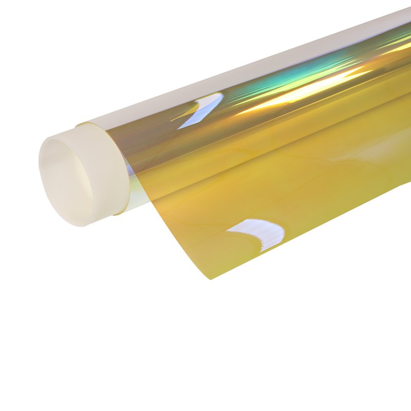 Decorative glass film enhanced glass coatings dichroic window film