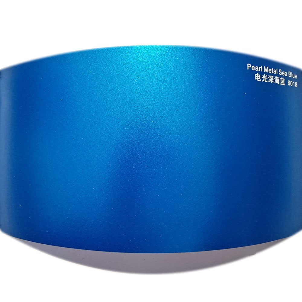 1.52x17m 5x56ft Vehicle Stickers Satin Metallic Sea Blue Car Vinyl Wrap PVC Paint Protection Film for Car Body