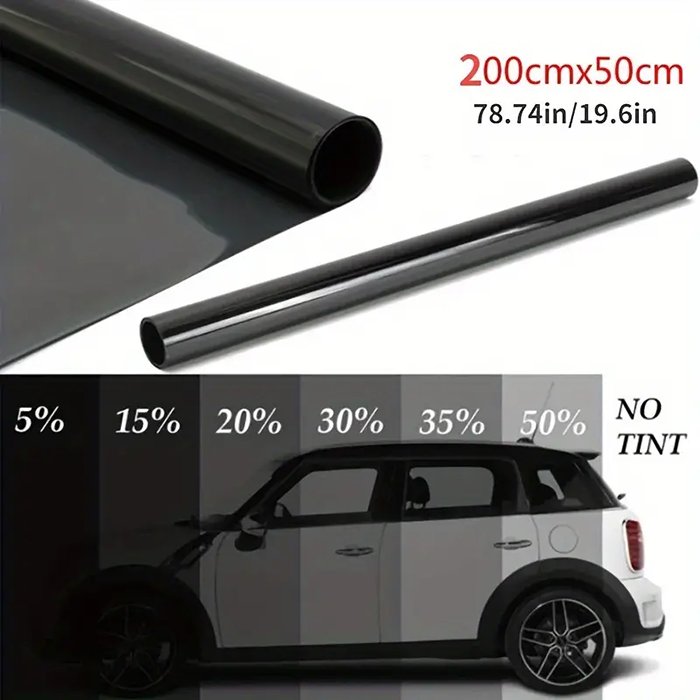 Mingtu ULTRA Light Black High Quality Self Adhesive Automotive Tint Film car window auto tint film for tinting cars