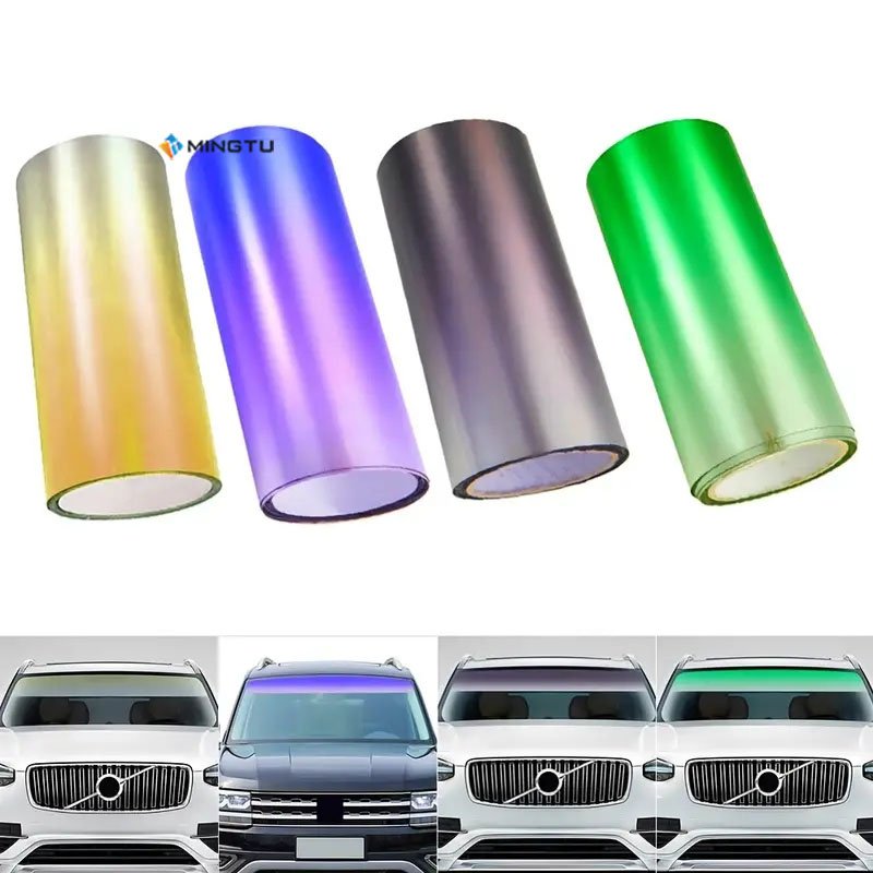 Mingtu ULTRA Light Black High Quality Self Adhesive Automotive Tint Film car window auto tint film for tinting cars