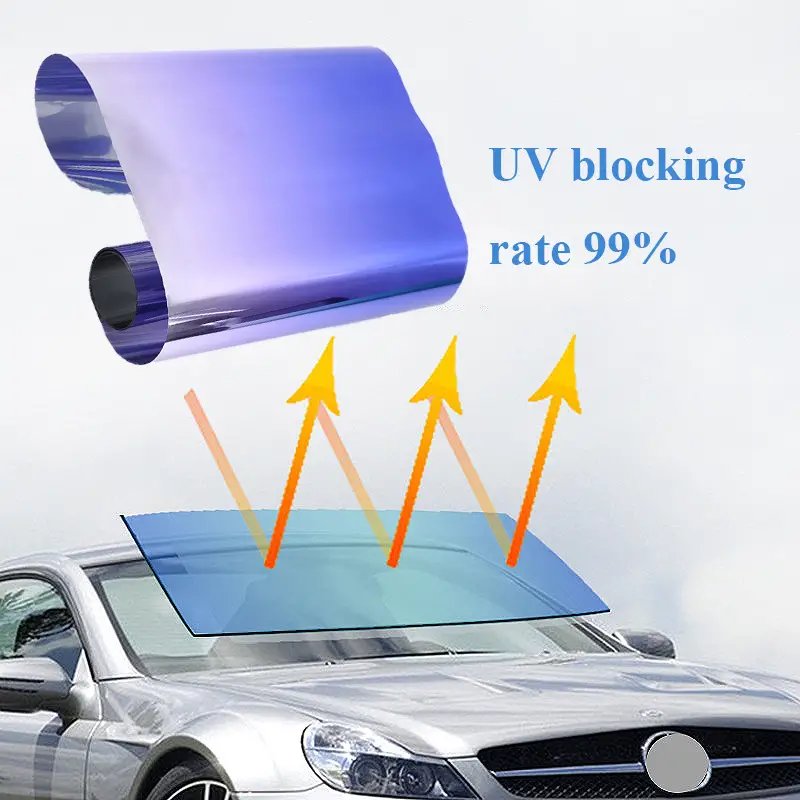 Mingtu ULTRA Light Black High Quality Self Adhesive Automotive Tint Film car window auto tint film for tinting cars