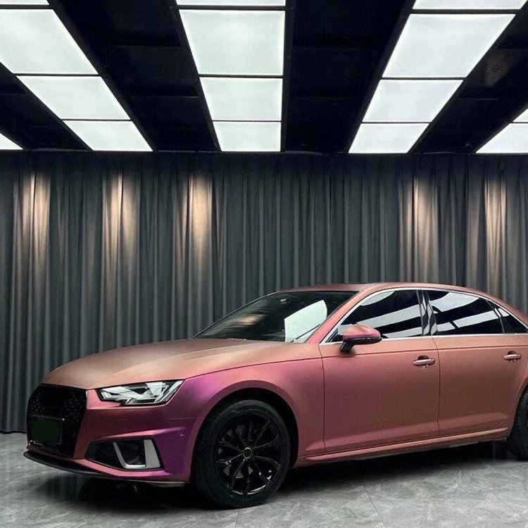 Ultra-Matte Series Self-adhesive car wrap vinyl film stretch chrome car body decorative vinyl film