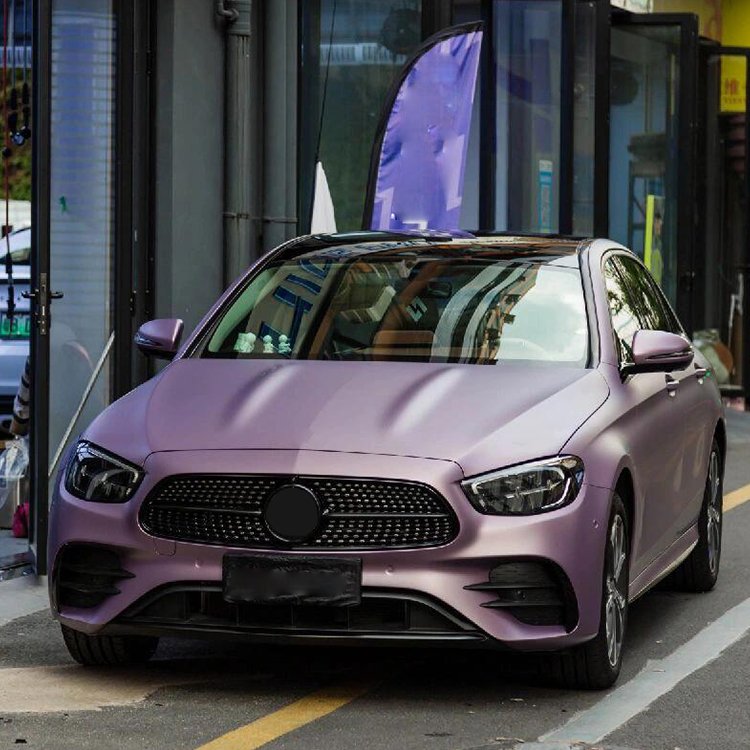 Ultra-Matte Series Self-adhesive car wrap vinyl film stretch chrome car body decorative vinyl film