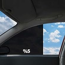 Black 5% VLT High Heat Insulation Nano Ceramic 99% UV Resistant Car Solar Window Tint High Definition Black Side Windshield Film