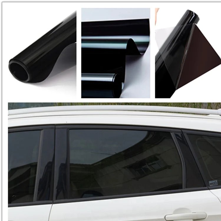 Black 5% VLT High Heat Insulation Nano Ceramic 99% UV Resistant Car Solar Window Tint High Definition Black Side Windshield Film