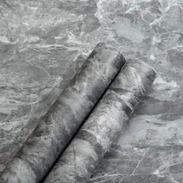 Non Self Adhesive high gloss marble decorative furniture films for wood wall panel protection