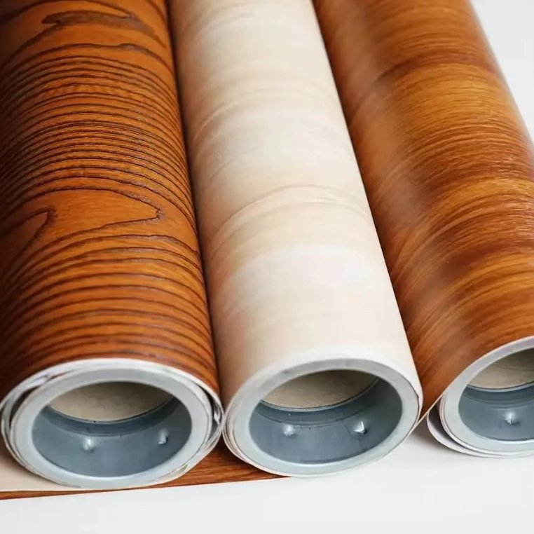 DIY Wall Covering Furniture PVC Wood Grain Wallpaper Film For Decorative Film Wood Grain Brown Peel and Stick Wallpaper
