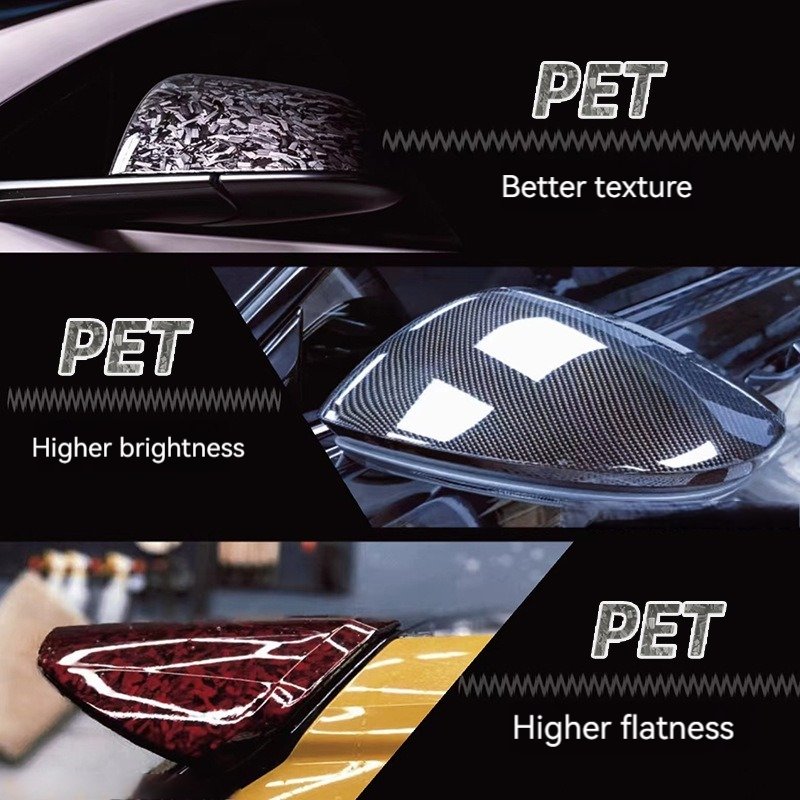 Wholesale Custom Vinyl Sticker for Cars Forging Carbon Fiber Car Vinyl PET Liner Film Car Wrap Vinyl Film