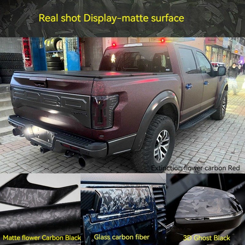 Wholesale Custom Vinyl Sticker for Cars Forging Carbon Fiber Car Vinyl PET Liner Film Car Wrap Vinyl Film