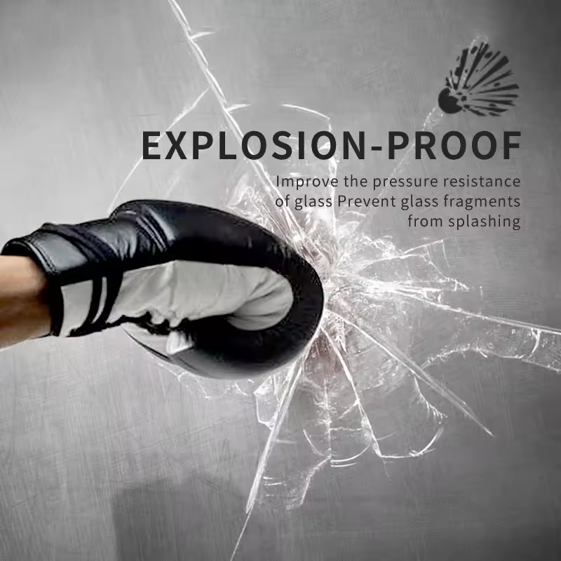 Thief-proof Safety Film 12 mil Anti-explosion Clear Safety Glass Protective Film Windshield Safety Protection Film