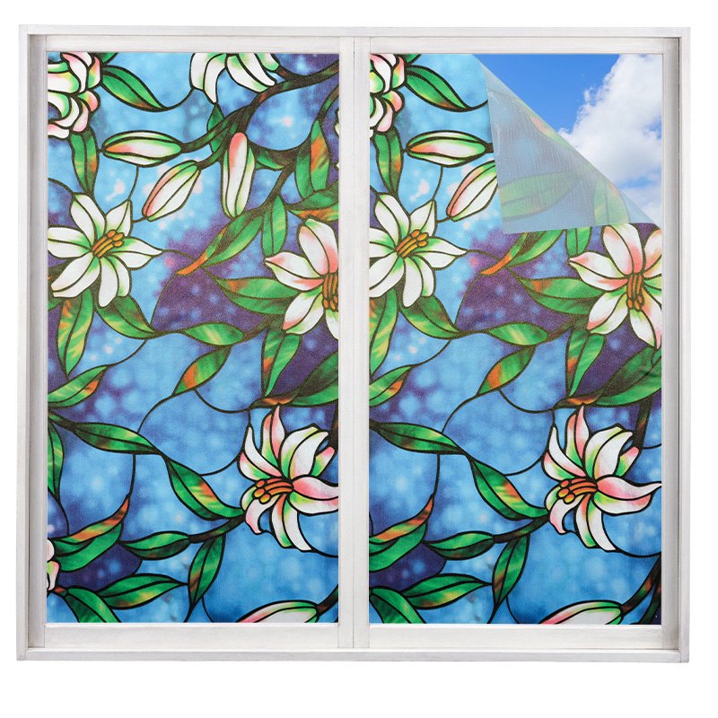 Quality Choice Film Based Bathroom Door Privacy Static Sticker Glass Film For Glass