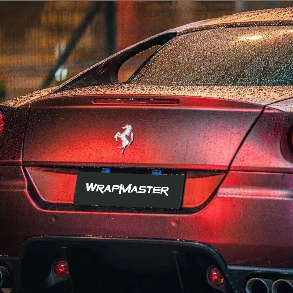 5X59FT Air Bubble Free Self Adhesive Vinyl Sticker PET Liner Roman Red Vehicle Wrap Prices