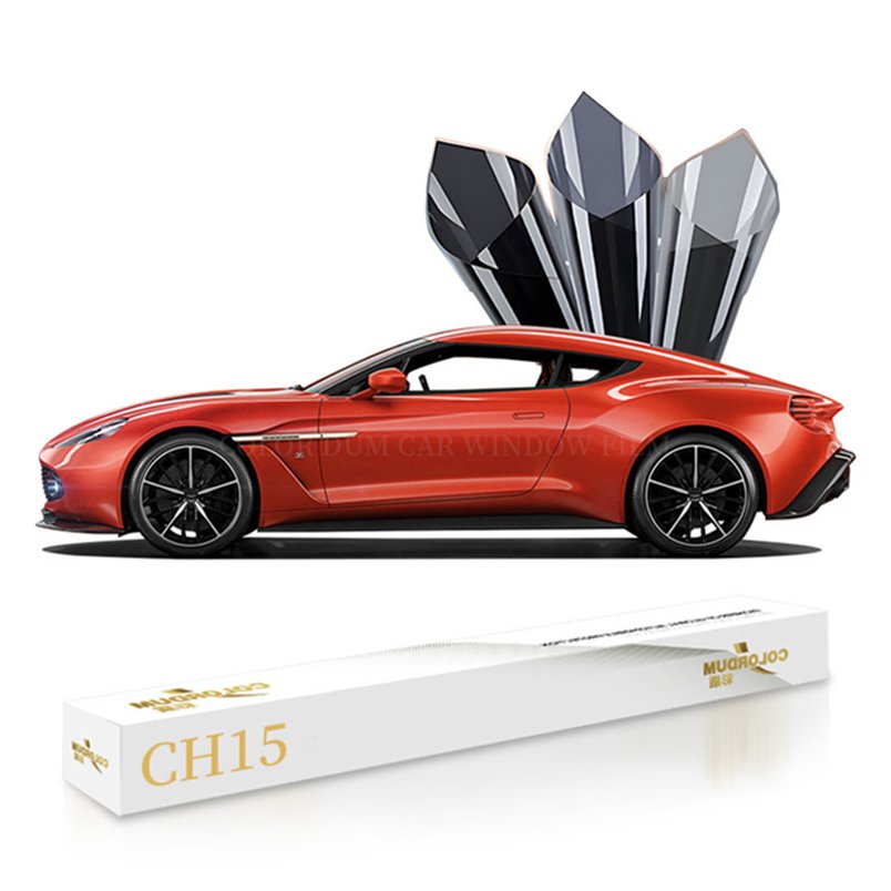Colordum CH15 1.8mil Self-Adhesive Anti-Scratch Car Headlight Tint Film PET & Vinyl Window Wrap Protection Glitter for Cars