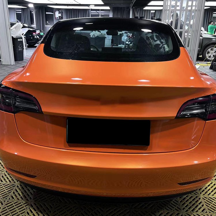 Magic Gold Orange car bonnet stickers car side sticker sticker car decorative film pvc pet decorative films Best-selling orange