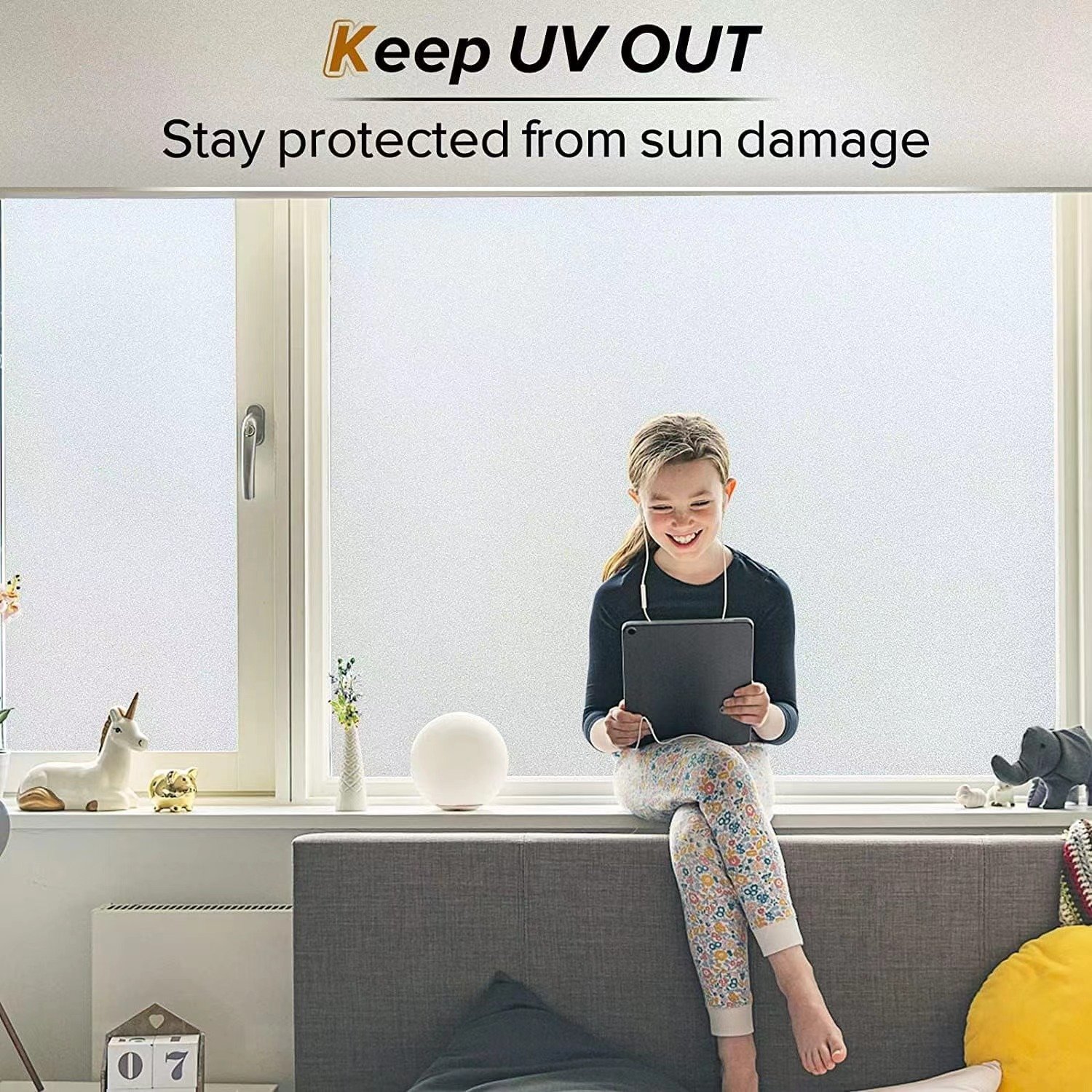 Office Privacy Decorative Matte White Window Film White Opaque House Hotel Privacy Frosted Film
