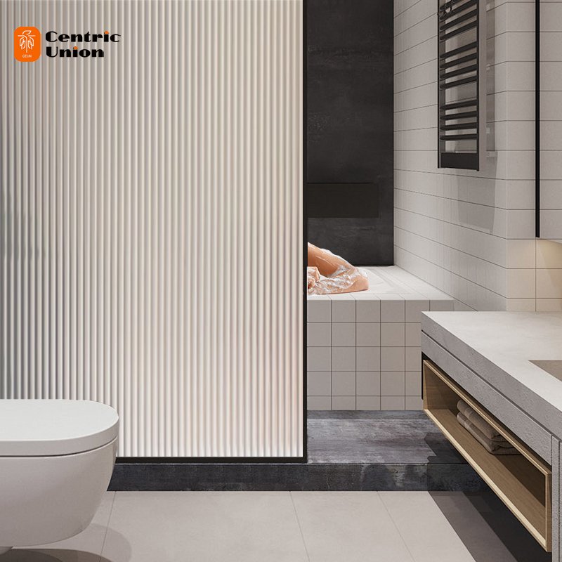 Most Favorable Widely Use 1.52*30M Reeded Privacy Protection Decoration Glass Film For Home And Office