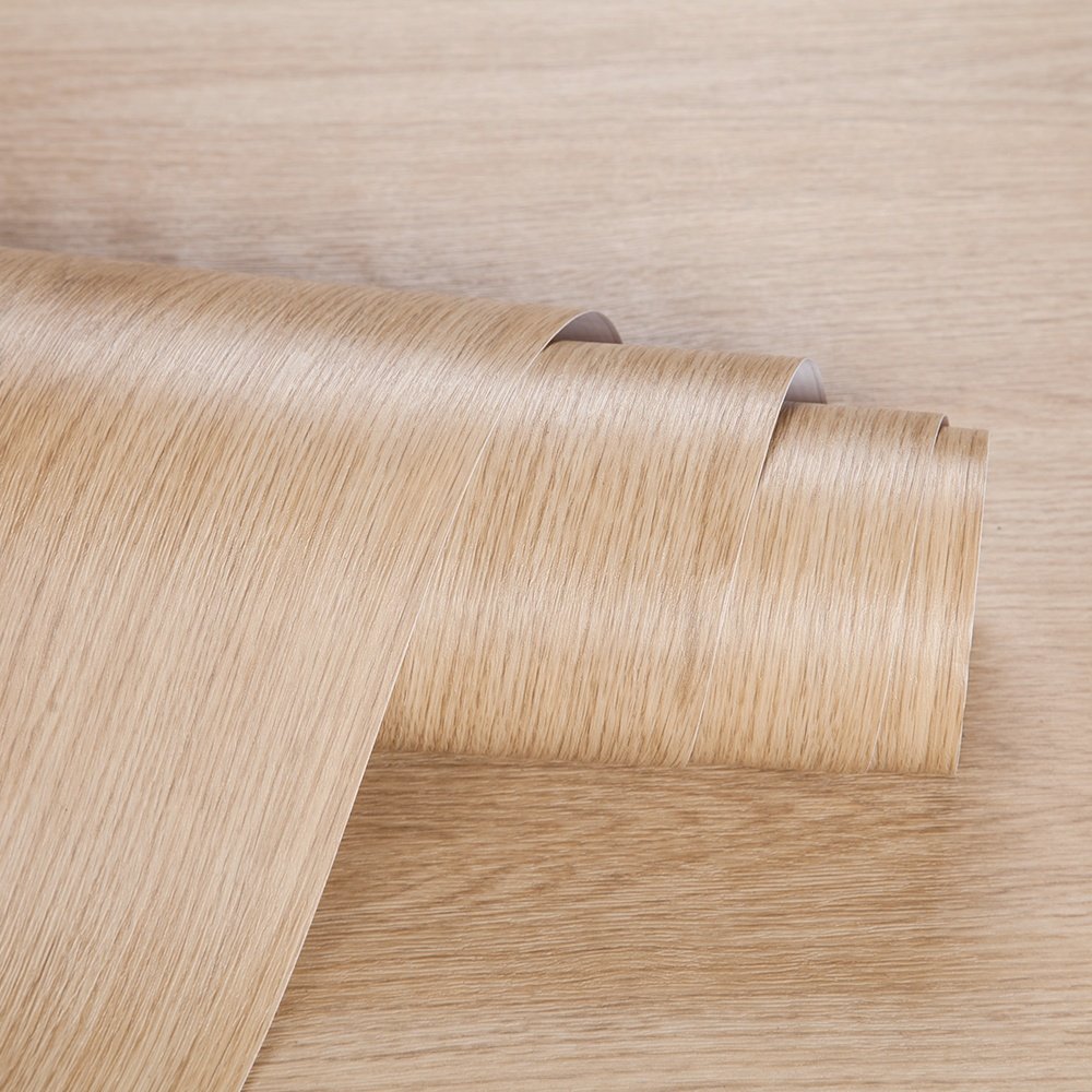3D Embossed Wood Grain PVC Decoration Films PVC self adhesive Interior foil furniture film for bedroom