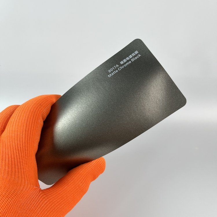 Matte Chrome Black car wrapping vinyl high quality chrome matte car wrap car wrap vinyl film Matte black color changing film