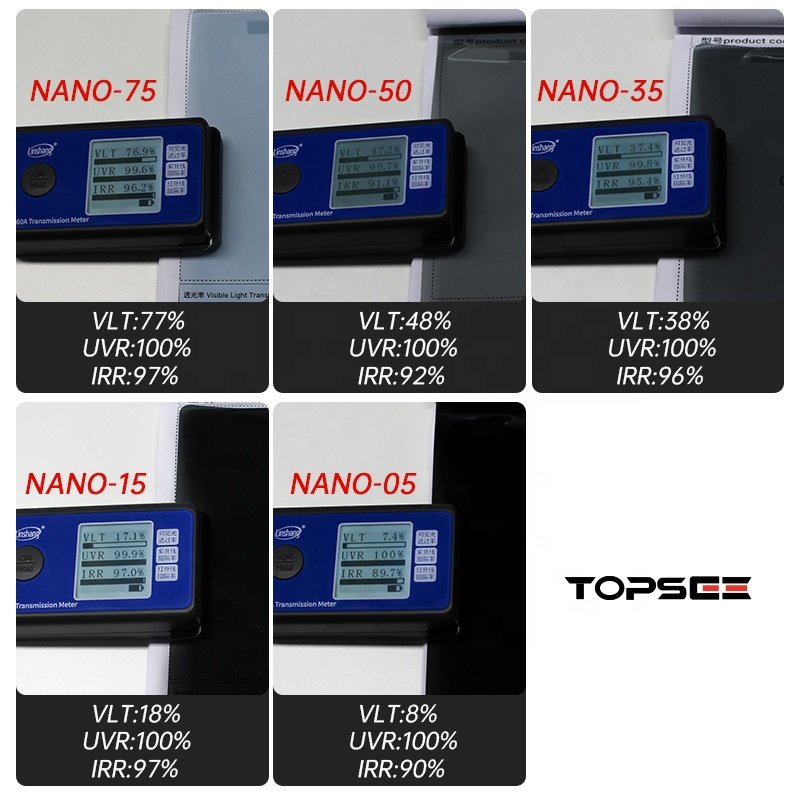 70%VLT Windshield Film Light Blue Window Tinting Solar Control Window Film For Car Decor