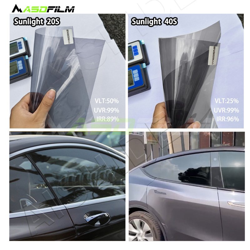 AISHIDE 3.5MIL UV Blocking Nano Ceramic Car Photochromic Film Windshield Heat Sunlight Control Auto Polarized Solar Window Tint