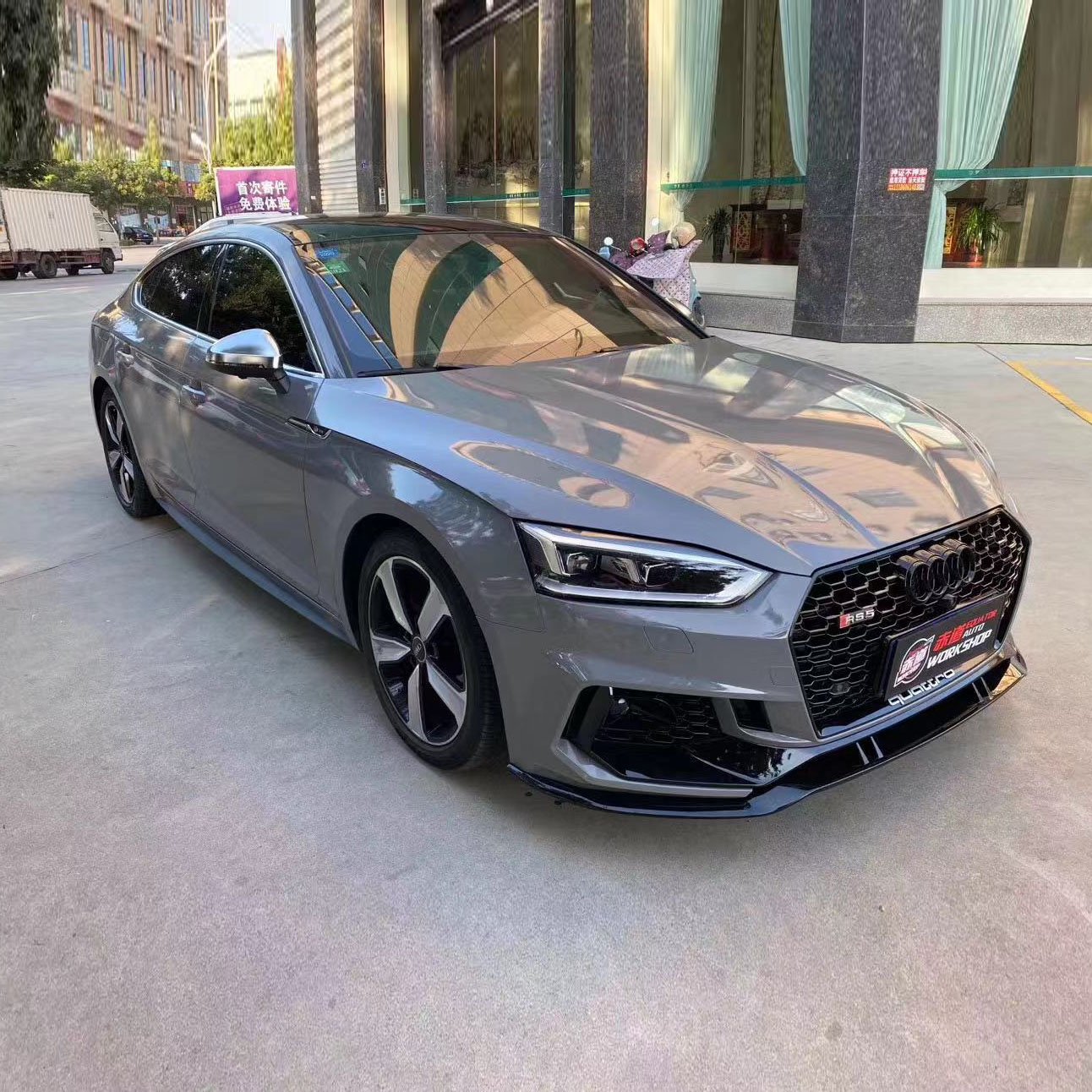 Air Bubble Free Car Wrap Super Gloss Nardo Gray Dark Color Vinyl Stickers For Cars with Protective Layer
