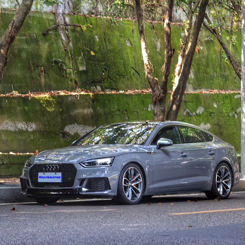Air Bubble Free Car Wrap Super Gloss Nardo Gray Dark Color Vinyl Stickers For Cars with Protective Layer