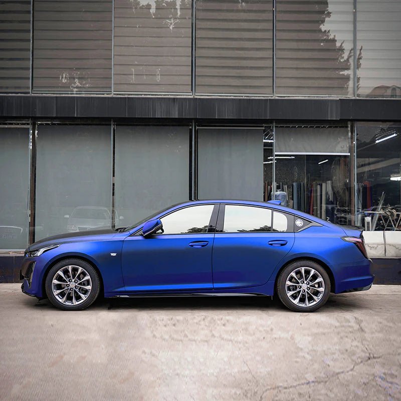 Satin Ultramarine Vinyl Wrap car wrap vinyl color OEM Factory price decorative films color-changing car tpu film