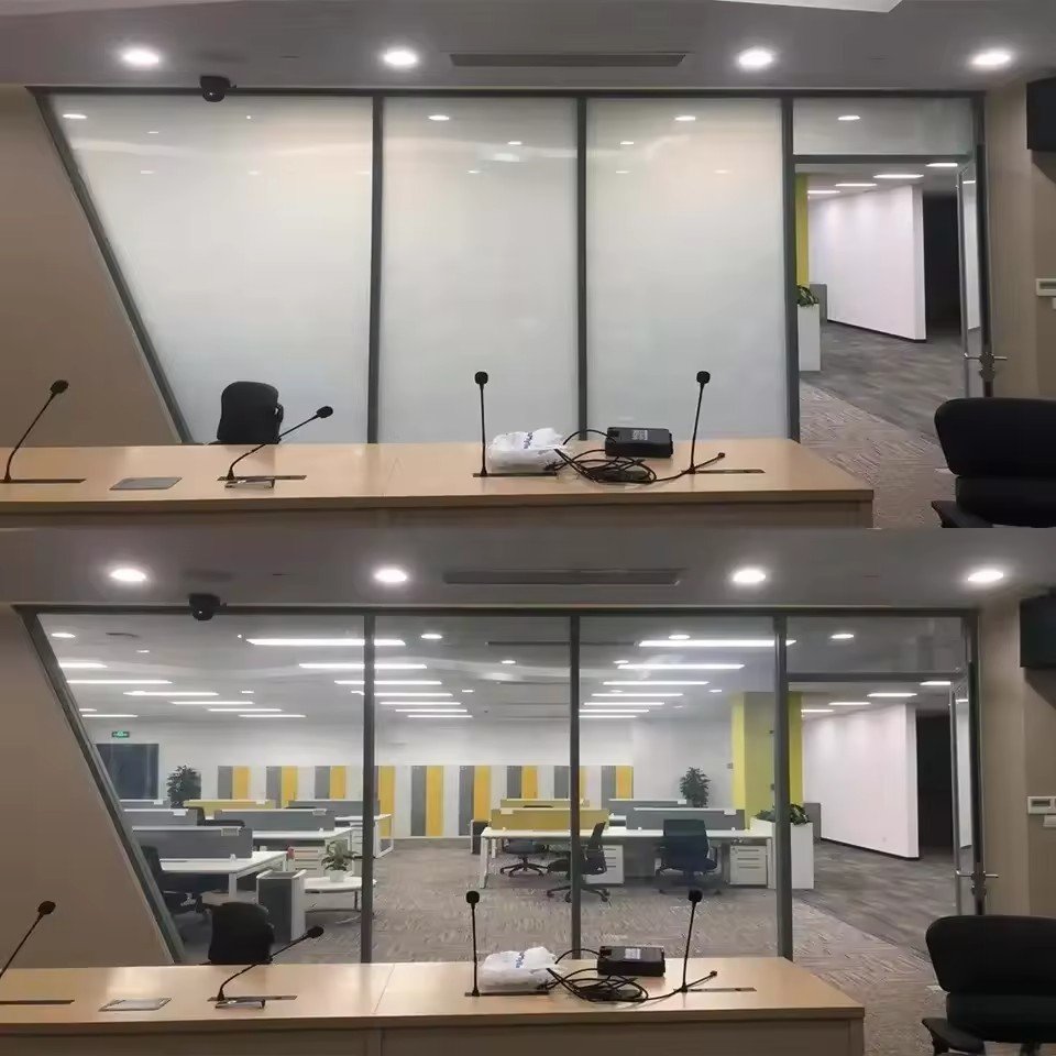 PVC electrostatic film privacy glass frosted decorative window film bathroom home office