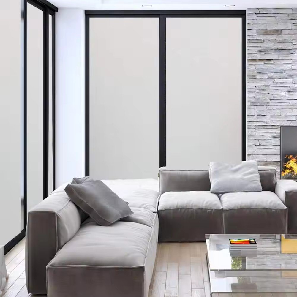 PVC electrostatic film privacy glass frosted decorative window film bathroom home office