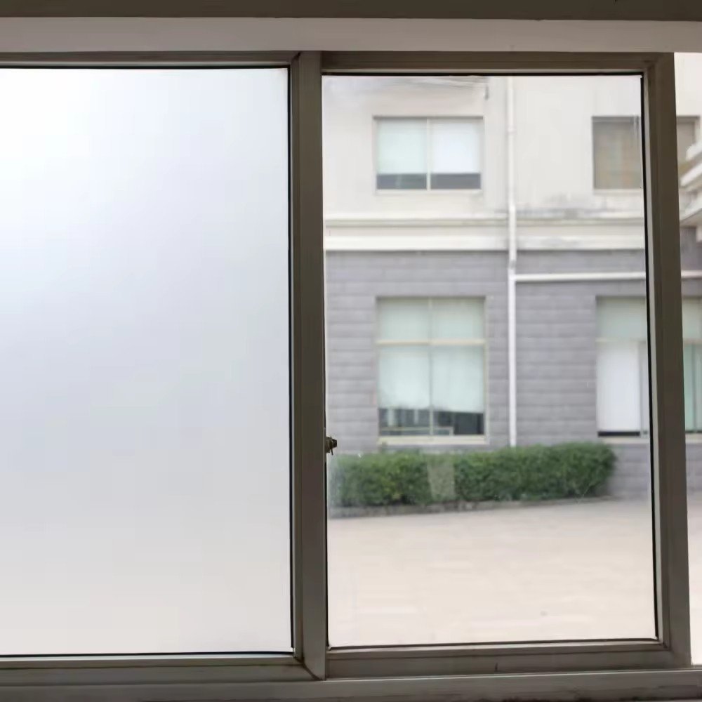 PVC electrostatic film privacy glass frosted decorative window film bathroom home office