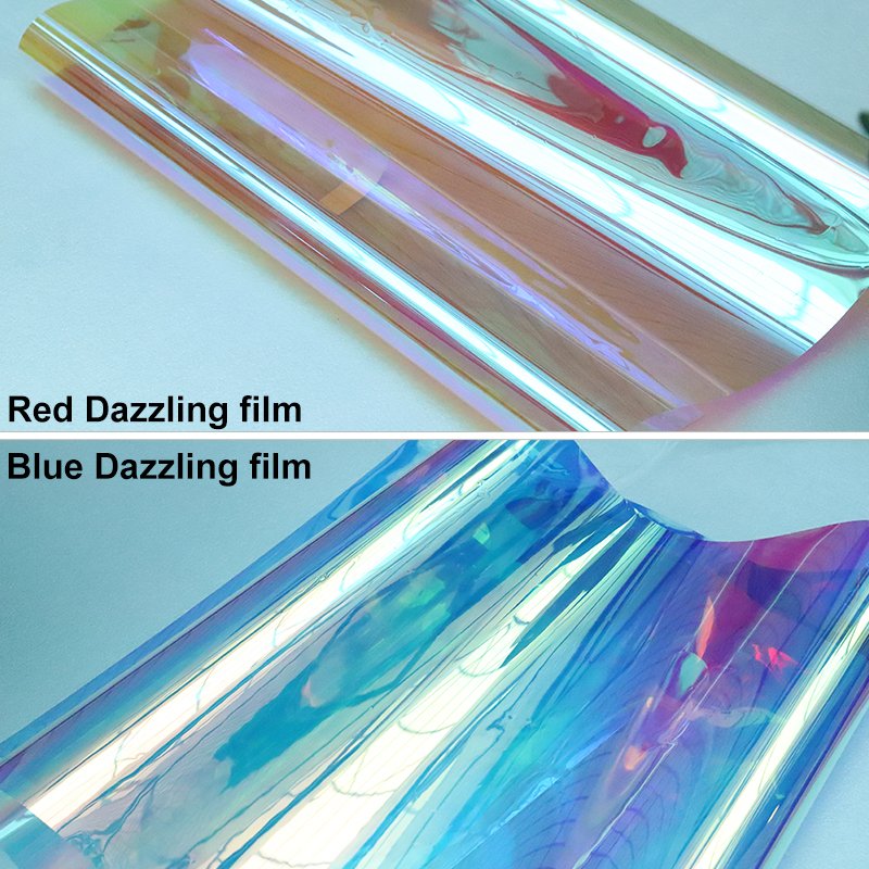 Rainbow Film Eco-friendly Pet Material Dichroic Rainbow Iridescent Window Glass Decorative Film