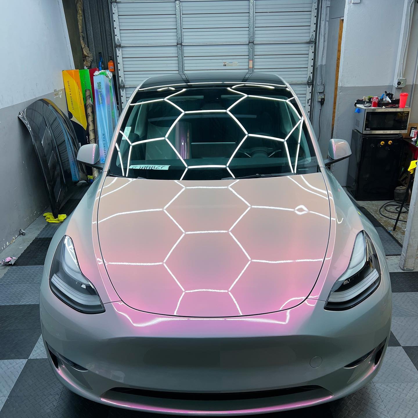 Candy Gray Pink Vinyl Wrap car wrap vinyl color OEM Factory price decorative films color-changing car tpu film
