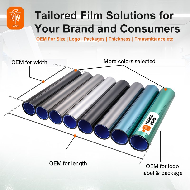 High Quality Cheap Price Pre Cut Removable Patterned Photochromic Solar Window Tint Film For Skyscrapers