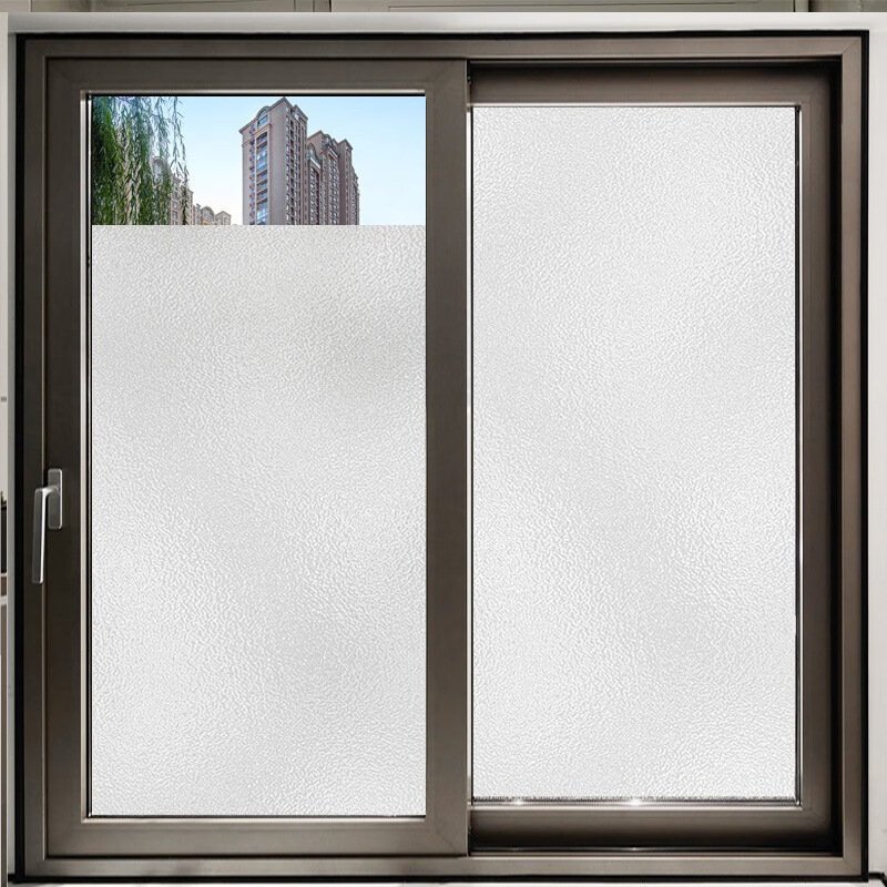 Decorative privacy non self adhesive static pvc frosted window film