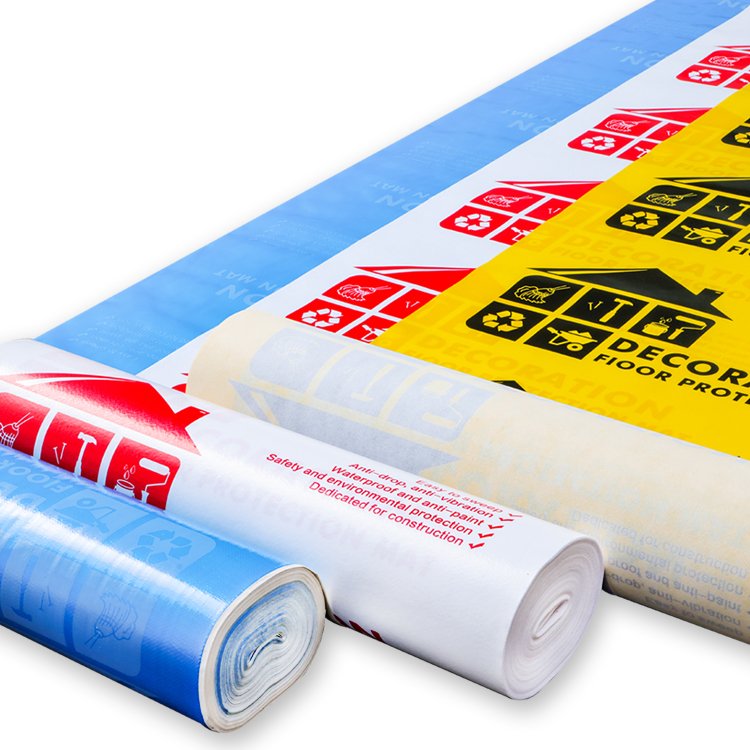 Wear-resistant Construction Site Tile Floor Woven Cloth Protection Mulch Floor Surface Protector