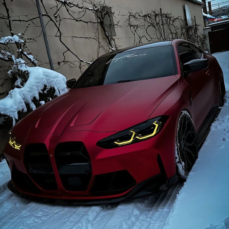 Hot Selling PET Liner Super Matte Chrome Oxide Romance Red Car Wrapping Vinyl Film Bubble Free Installation Roll Fashion Sticker